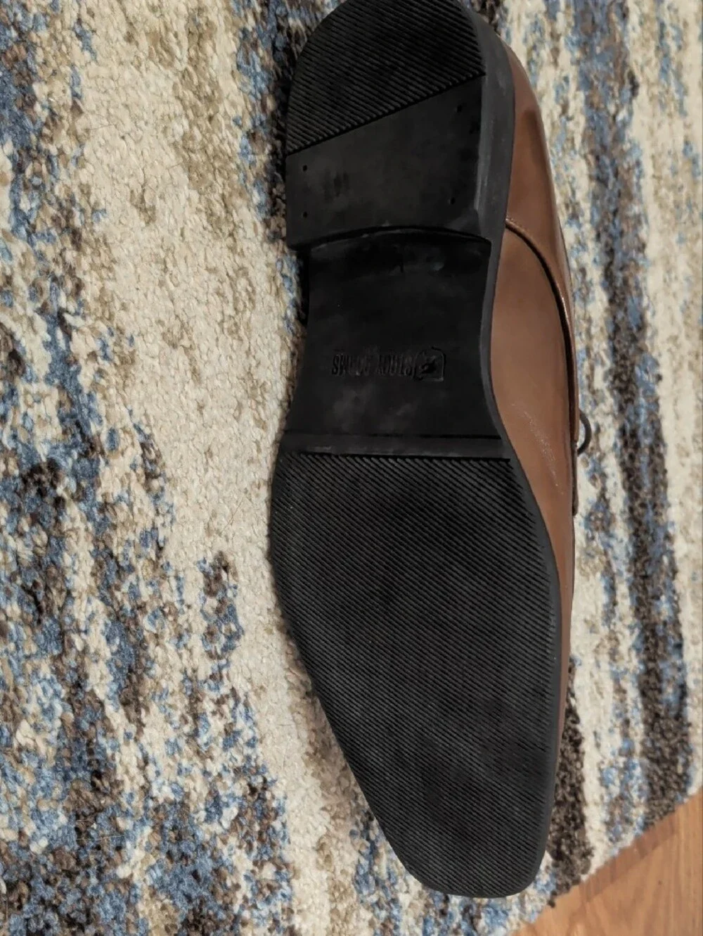 Stacy Adams Brown Leather Lace-Up Derby Shoes
